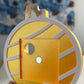 Gold Keepsake Ornament without a magnet, showing the magnet spot